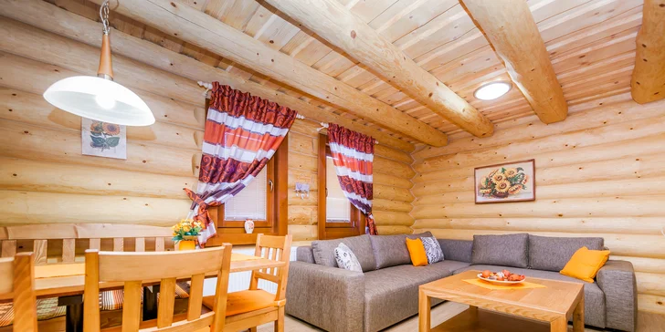 Novovybudované apartmány v štýlovom zrube s privátnou saunou v horskom prostredí v Oščadnici