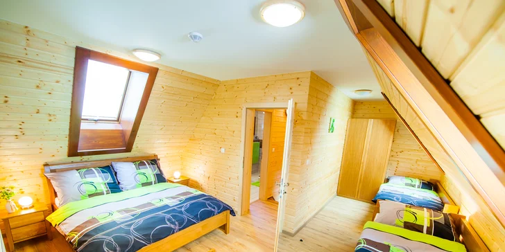 Novovybudované apartmány v štýlovom zrube s privátnou saunou v horskom prostredí v Oščadnici