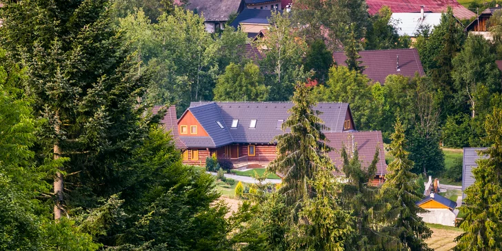 Novovybudované apartmány v štýlovom zrube s privátnou saunou v horskom prostredí v Oščadnici