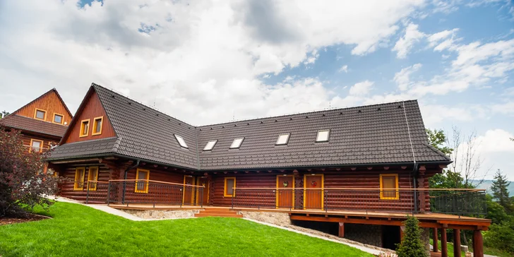 Novovybudované apartmány v štýlovom zrube s privátnou saunou v horskom prostredí v Oščadnici