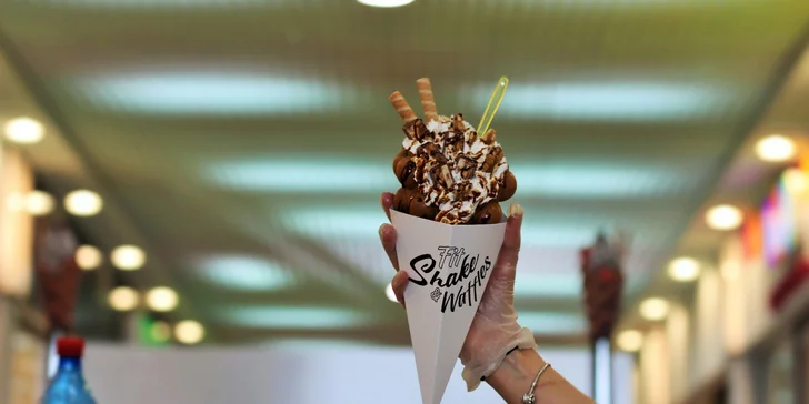 Proteínový milkshake BioTech USA alebo nadýchaná Bubble waffla!
