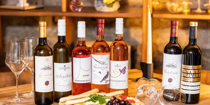 Ochutnávka vín a syrový tanier s pochutinami až 550 g v Pezinskej pivničke