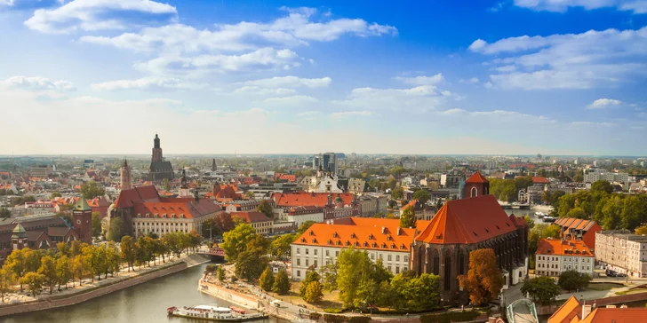Pobyt na ostrove v centre historického Vroclavu so stravou