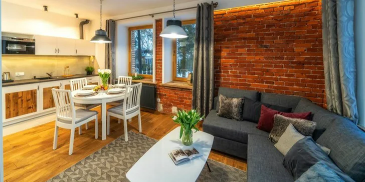 Pobyt v industriálnom apartmánovom hoteli s nádychom tradície priamo v centre mesta Zakopané