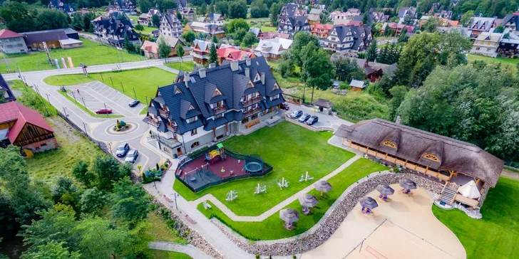 Dovolenka v Białke Tatrzańskej: neobmedzené wellness a súkromná piesočnatá pláž s výhľadom na Tatry
