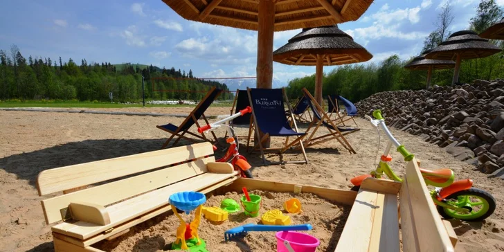 Dovolenka v Białke Tatrzańskej: neobmedzené wellness a súkromná piesočnatá pláž s výhľadom na Tatry