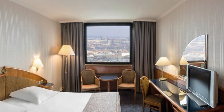 4 * pobyt v hoteli Panorama v Prahe: raňajky, neobmedzený vstup do wellness aj letné prázdniny