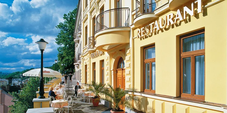 4* pobyt v centre Karlových Varov: ubytovanie s raňajkami alebo polpenziou až pre 3 osoby