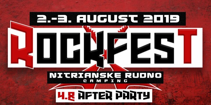 Vstupenka na rockový festival ROCKFEST v Nitrianskom Rudne 2.8. - 4.8.2019