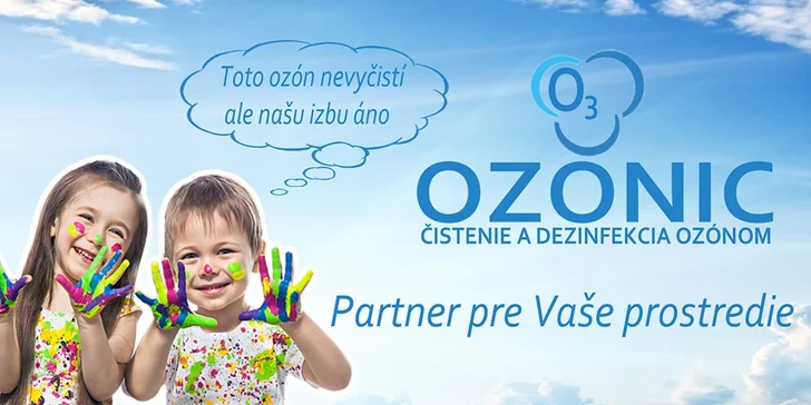 Dezinfekcia domácnosti ozónom + prevoňanie priestorov ako darček