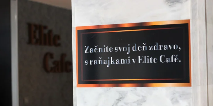 Aperol Spritz, croissant, káva, čaj či zdravé raňajky v Elite Cafe