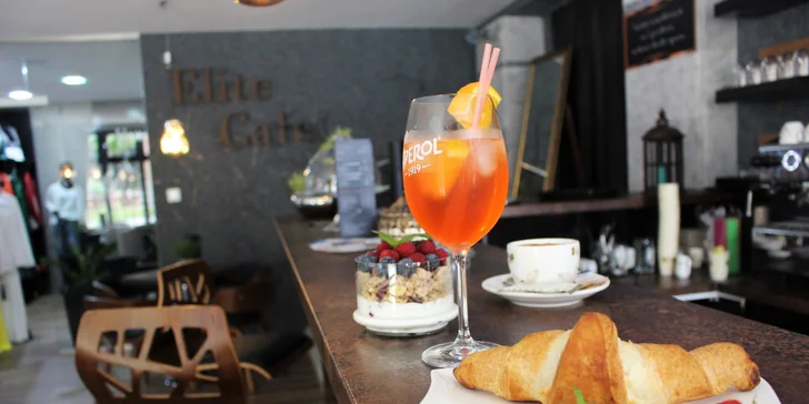 Aperol Spritz, croissant, káva, čaj či zdravé raňajky v Elite Cafe