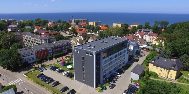 Hotel na brehu poľského mora s polpenziou, wellness zónou a vstupom do aquaparku