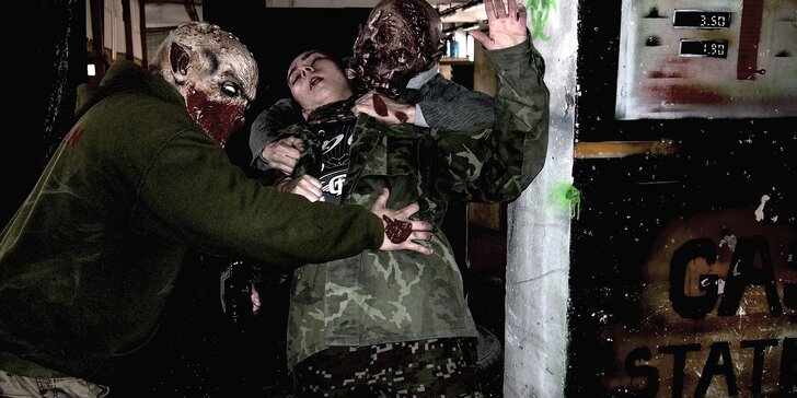 Zachráňte svet pred zombíkmi v únikovej hre "Zombie night" s laser tag