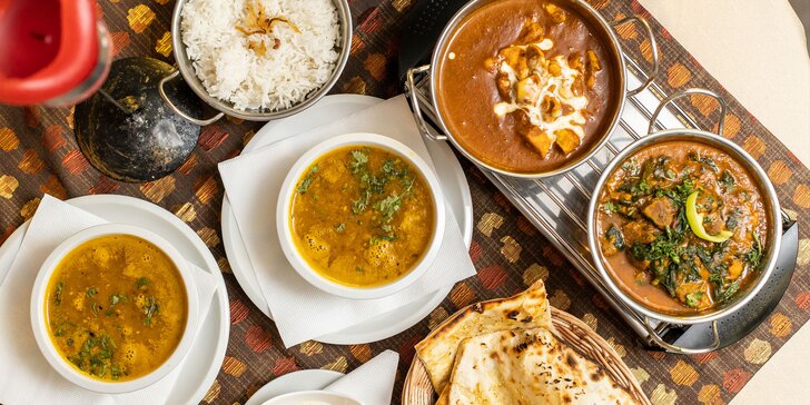 Indické menu Sindhu pre dvoch