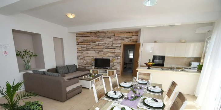 Dovolenka v Istrii v Chorvátsku: ubytovanie v modernom apartmáne s terasou