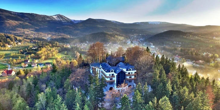 Krásy poľských Krkonôš: hotel v bývalom hrade, jedlo a neobmedzený wellness