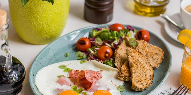 Voucher v hodnote 15 € na raňajkové menu – slané aj sladké