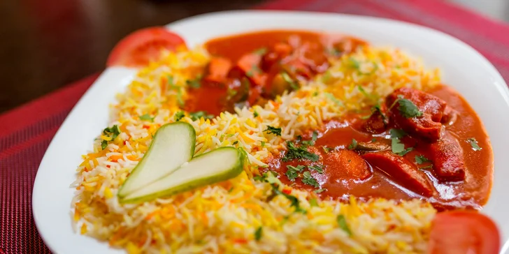 Chicken tikka masala alebo butter chicken s basmati ryžou