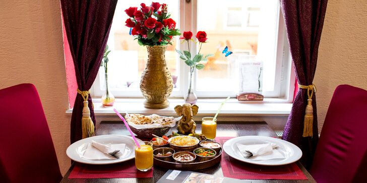 Vychutnajte si vo dvojici chutný vegetariánsky alebo Taj Mahal tanier