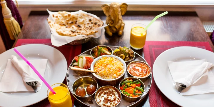 Vychutnajte si vo dvojici chutný vegetariánsky alebo Taj Mahal tanier