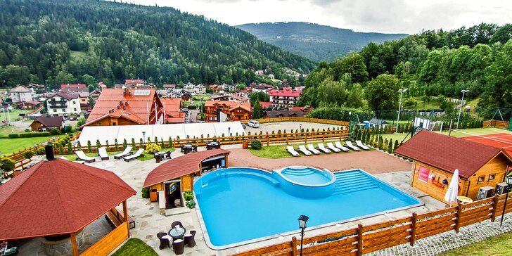 Pobyt v 4* hoteli v poľských Beskydách: neobmedzený wellness a polpenzia