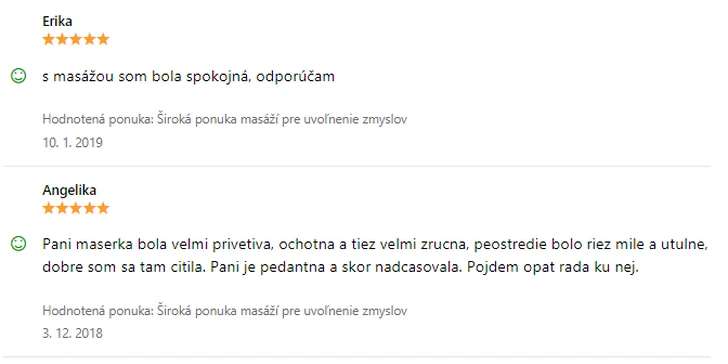 Uvoľňujúca masáž chrbta, rúk a šije alebo celého tela