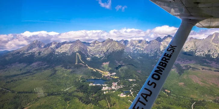 Vyhliadkové lety až pre 3 osoby v lietadle Cessna 172