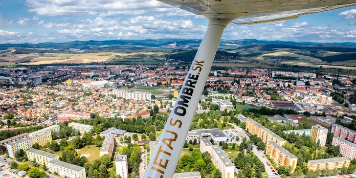 Vyhliadkové lety až pre 3 osoby v lietadle Cessna 172