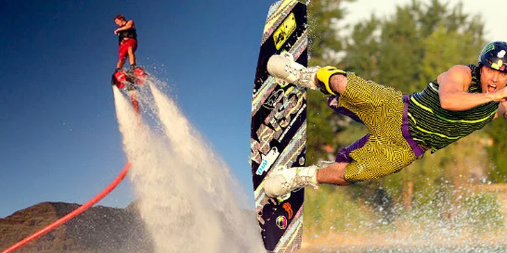 Wakeboarding a flyboarding na Zlatých Pieskoch
