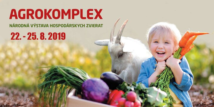 Jednodňová vstupenka na výstavu AGROKOMPLEX 2019