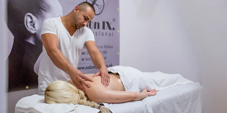Masáže: zdravotná, športová+relaxačná či anticelulitídna s lymfodrenážou