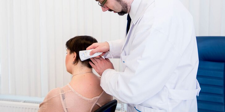 Trichologická diagnostika ochorenia vlasov a pokožky hlavy - klinika otvorená