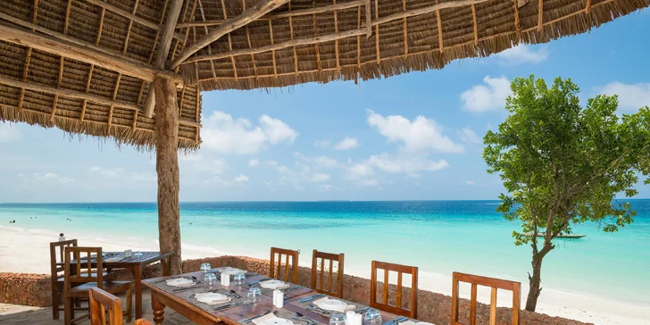 Exotický 4*+ rezort na Zanzibare: 6-12 nocí, all inclusive, sladkovodný bazén