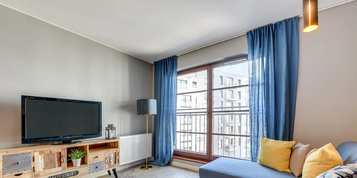 Apartmány na brehu rieky: rodinný pobyt v Gdaňsku s raňajkami a wellness