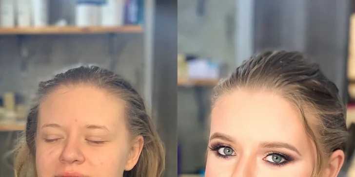 Dokonalé obočie s rôznymi druhmi úpravy alebo líčenie v Andrea Beauty