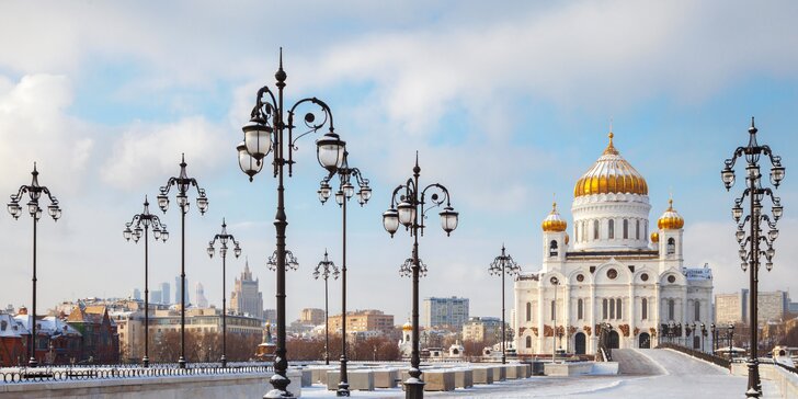 Vianočná Moskva alebo Petrohrad - ubytovanie, letenky a prehliadka centra so sprievodcom