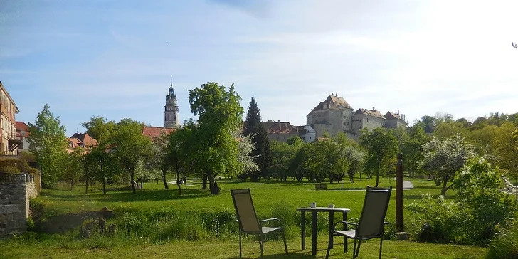 Štýlový stredoveký domček v centre Českého Krumlova pre dvoch či rodinu