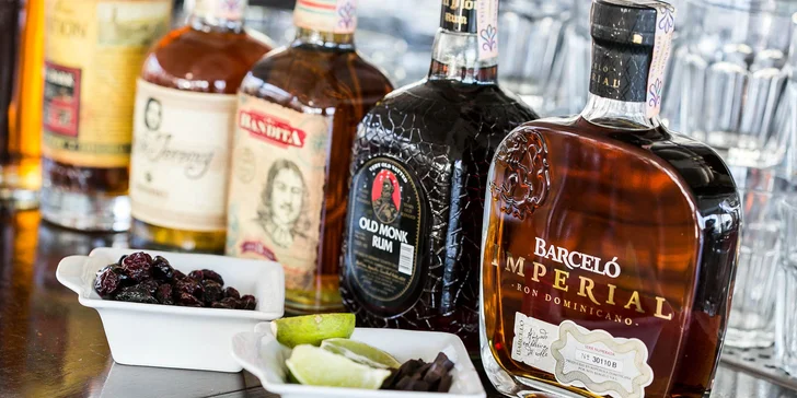 Zážitková ochutnávka rumov alebo whisky aj s programom