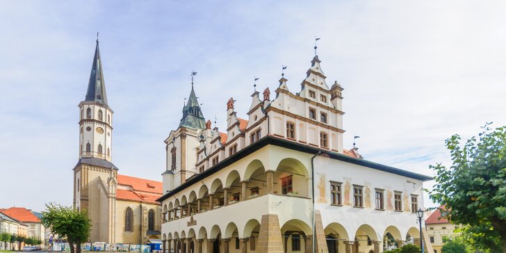 Nadštandardné ubytovanie v penzióne Kiska v historickom centre Levoče