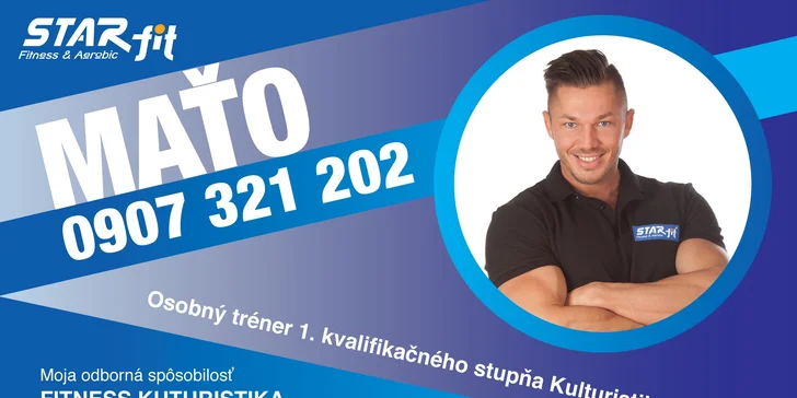 Permanentky na vstupy alebo mesačné členstvo vo fitnesscentre STAR fit