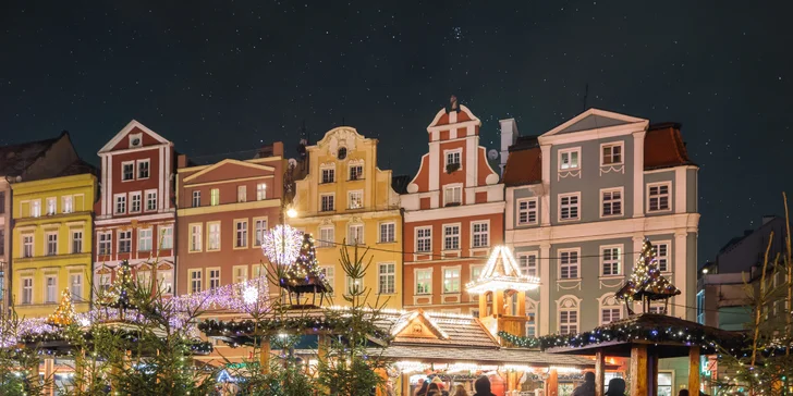 Užite si čarovnú atmosféru Vianoc počas dvoch dní vo Wroclawe a Olomouci