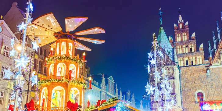 Užite si čarovnú atmosféru Vianoc počas dvoch dní vo Wroclawe a Olomouci
