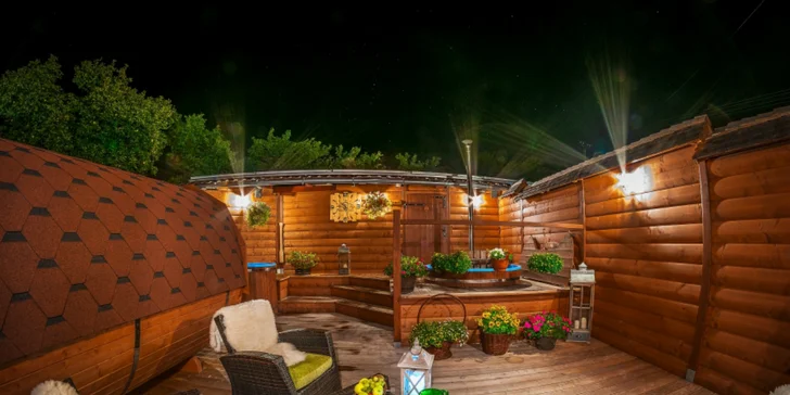 Relaxačný pobyt s wellness pod holým nebom v modernom penzióne Gitka***
