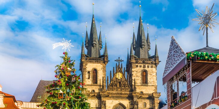 Očarujúci advent v Prahe a punč v Českom Krumlove s ubytovaním a raňajkami