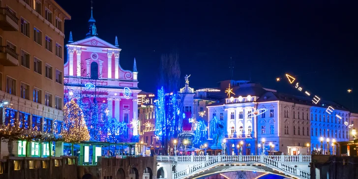 3-dňové objavovanie vianočnej Ľubľany a Benátok s ubytovaním a raňajkami