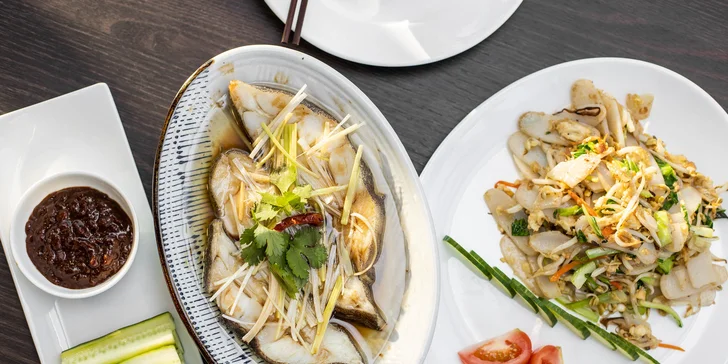 Tradičná čínska špecialita - luxusná treska s prílohou „Nian gao“