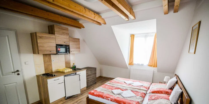Pobyt v Českom Krumlove: moderné apartmány s kuchynkou až pre 4 osoby