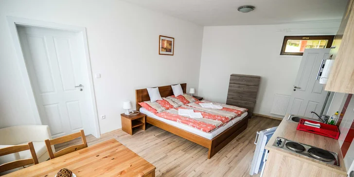 Pobyt v Českom Krumlove: moderné apartmány s kuchynkou až pre 4 osoby