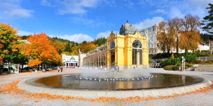 Odpočiňte si v Mariánskych Lázňach: 4* hotel, polpenzia aj wellness procedúry